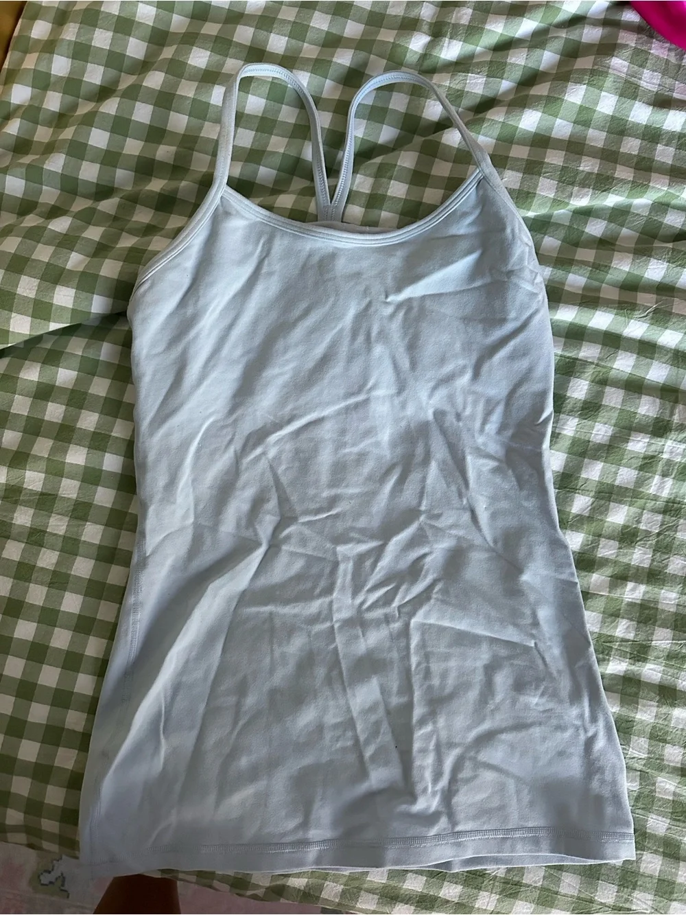 Lululemon light blue y tank